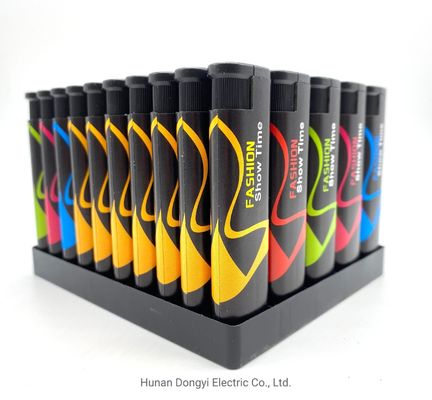 80*23.7*11.18mm encendedor de cigarrillos de gas desechable eléctrico para el mercado de Asia y África