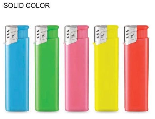 Estándar europeo encendedor electrónico de gas de metal de oro recargable desechable para cigarrillos