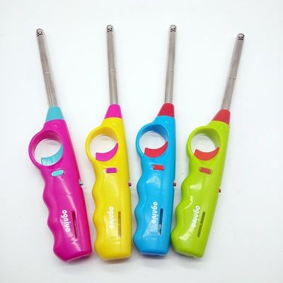 2022nuevo Desarrollar cocina de plástico refillable Gas largo BBQ encendedor con tubo de metal Dy-B009