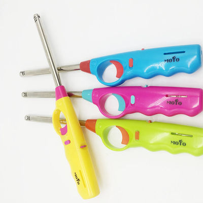 2022nuevo Desarrollar cocina de plástico refillable Gas largo BBQ encendedor con tubo de metal Dy-B009