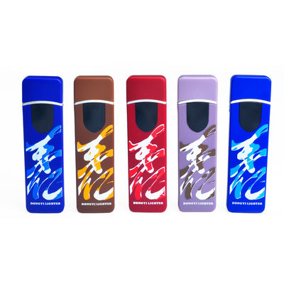 Impresión digital activada por USB encendedor recargable USB01 Logotipo personalizado 8.2*2.3*0.95 cm