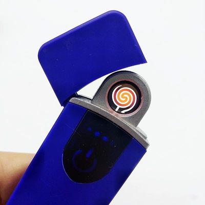 Impresión digital activada por USB encendedor recargable USB01 Logotipo personalizado 8.2*2.3*0.95 cm