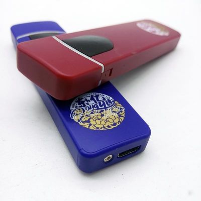 Impresión digital activada por USB encendedor recargable USB01 Logotipo personalizado 8.2*2.3*0.95 cm