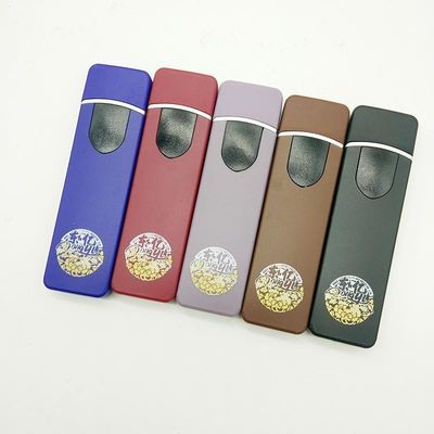 Impresión digital activada por USB encendedor recargable USB01 Logotipo personalizado 8.2*2.3*0.95 cm