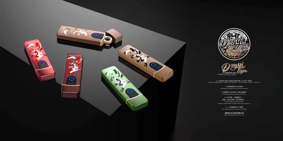 Encendedor electrónico de alambre de tungsteno recargable USB ecológico con logotipo de imagen personalizado
