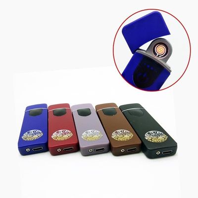 Encendedor electrónico de alambre de tungsteno recargable USB ecológico con logotipo de imagen personalizado